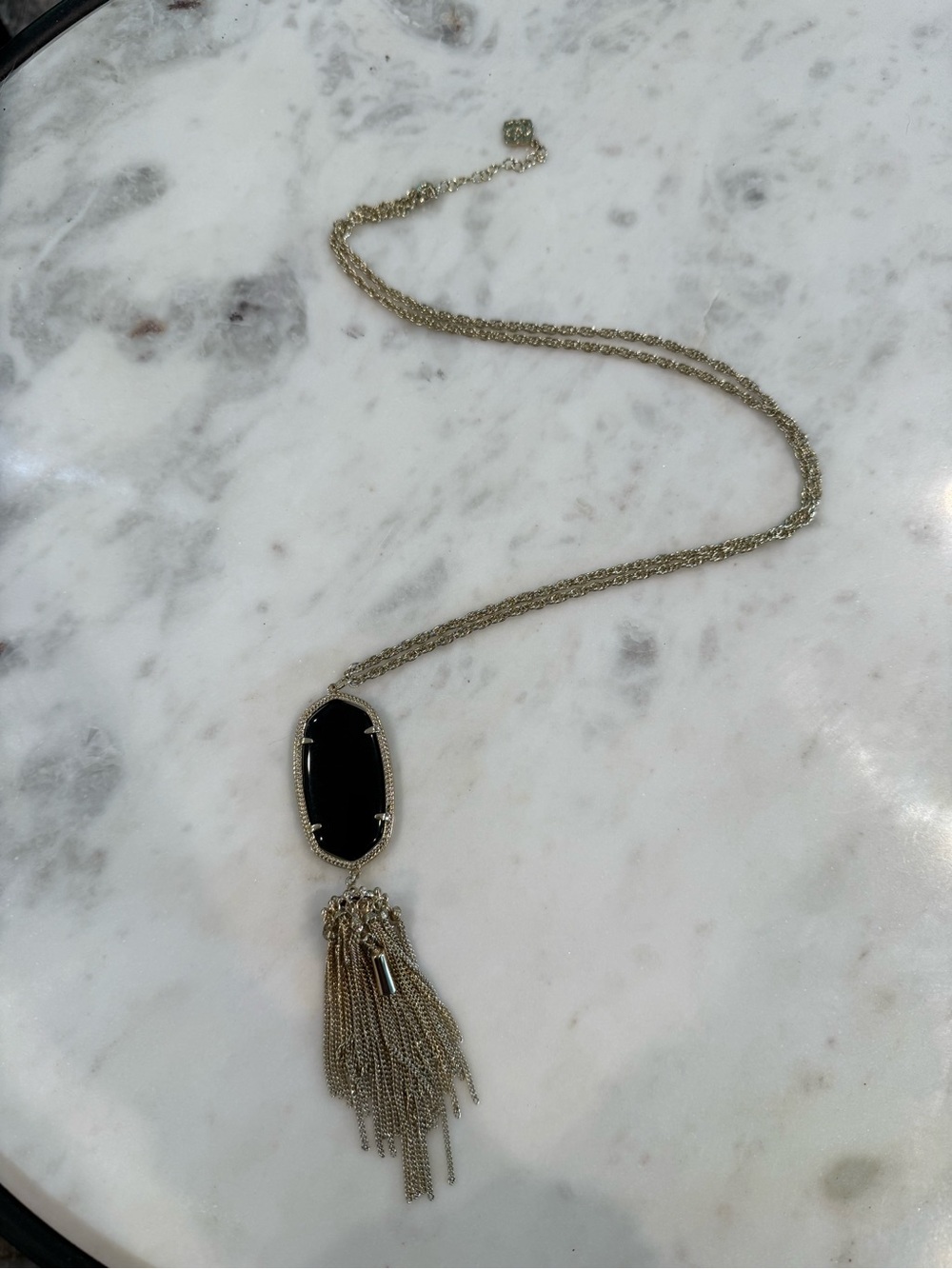Kendra Scott Black Rayne Necklace